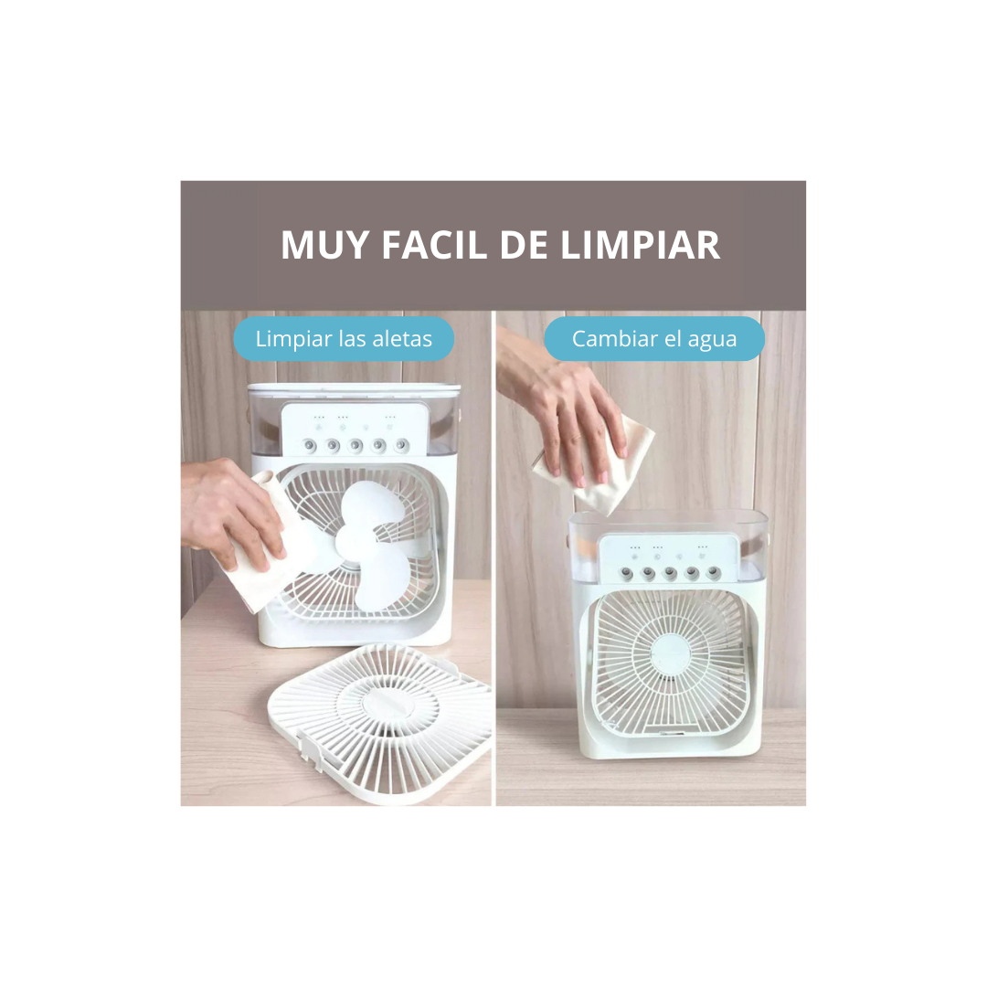 Ventilador Humidificador de Agua Portátil