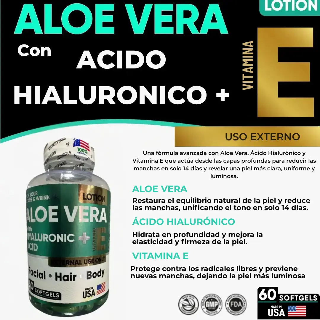 Aloe Vera + Acido Hialurónico + Vitamina E - ELYVIA
