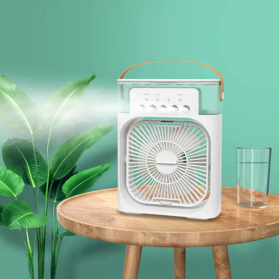 Ventilador Humidificador de Agua Portátil
